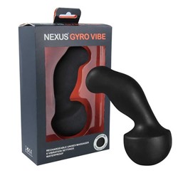 Черный универсальный вибромассажер NEXUS Gyro Vibe - 15 см.