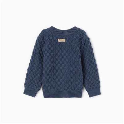 Джемпер детский вязаный MINAKU, цвет синий, рост 68-74 см