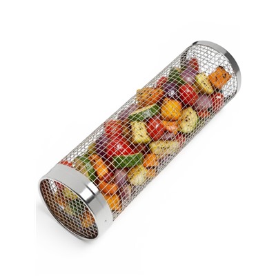 Решетка гриль maclay для овощей, круглая, 30×10 см