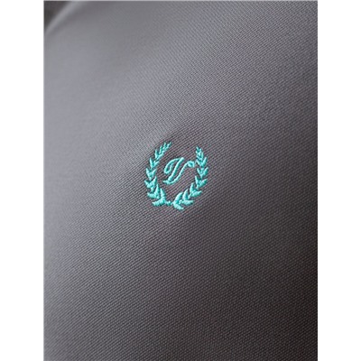 Футболка-поло из фактурного трикотажа