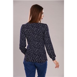 Лонгслив "Декольте" (Синий)