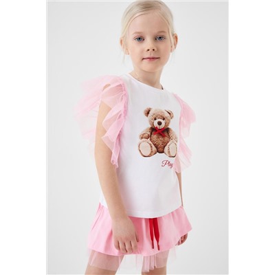 Джемпер трикотажный для девочек (футболка) PLAYTODAY, 1240334