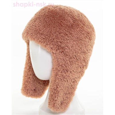 Элла LevelPro макси шеврон экомех альпака Ушанка женская флис