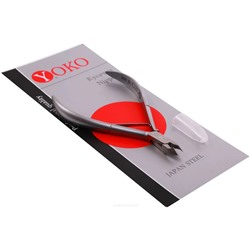 YOKO Кусачки маникюрные для кутикулы / Professional Quality SK 004, одинарная пружина, ручная заточка, 7 мм 3345