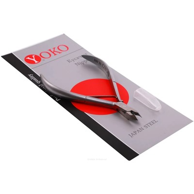 YOKO Кусачки маникюрные для кутикулы / Professional Quality SK 004, одинарная пружина, ручная заточка, 7 мм 3345