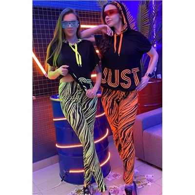 Футболка 8062 (Черный_оранжевый)