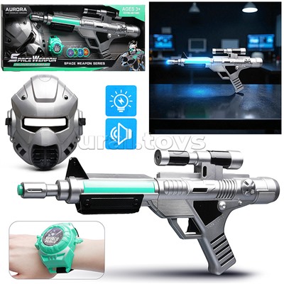 Набор оружия "Защитник вселенной" (свет, звук) на батарейках, в коробке