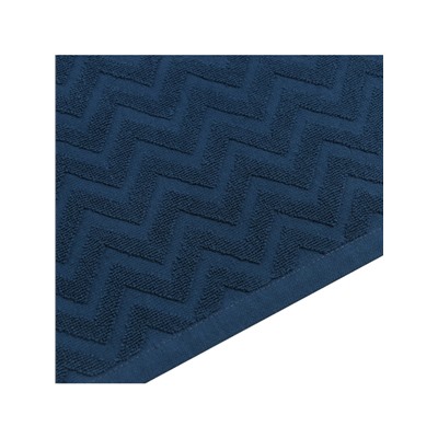 Полотенце махровое LoveLife Zig-Zag, 50×90 см, цвет голубая ель, 100% хл, 450 г/м²