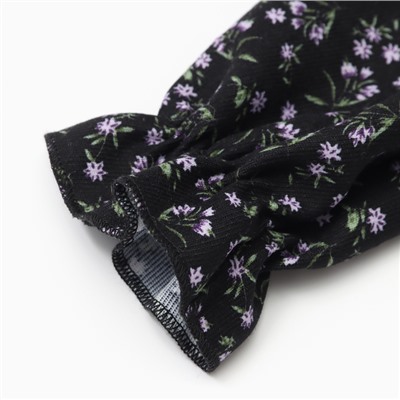 Платье для девочки «Крошка Я. Васильки», рост 74-80 см, чёрное