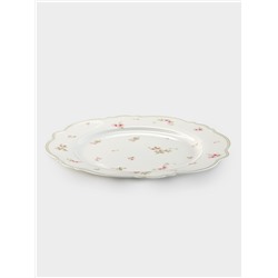 Тарелка WY Spring flowers, d=26.5 см, фарфор, белая