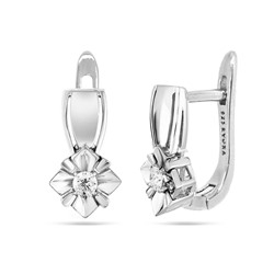 Серьги из серебра куб.циркон., МЦВА256