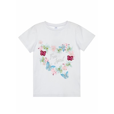 Фуфайка трикотажная для девочек (футболка)