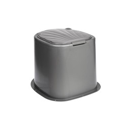 Туалет дачный, h=35 см, без дна, с отверстиями для крепления к полу, серый