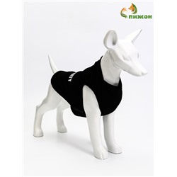 Футболка для животных «Охрана», размер L, ДС 34, ОГ 46 см, чёрная