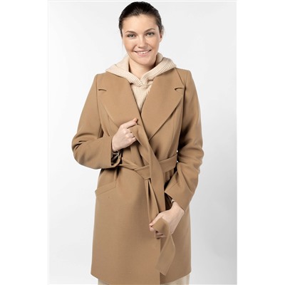 01-10313 Пальто женское демисезонное (пояс)