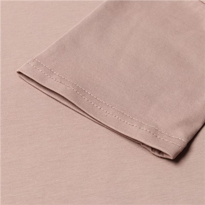 Футболка детская MINAKU:Basic line kids, бежевая, рост 122-128 см