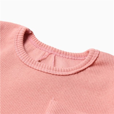 Комплект детский: футболка и шорты MINAKU, рост 62-68 см, пыльно-розовый