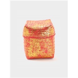 Корзинка плетёная «Голден», 20×20×26 см, розовая