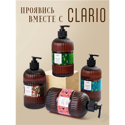 Жидкое мыло для рук парфюмированное CLARIO дубовый мох, амбра, 500 мл