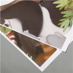 Наклейка пластик интерьерная "Редкие звери" 30х90 см  набор 2 листа