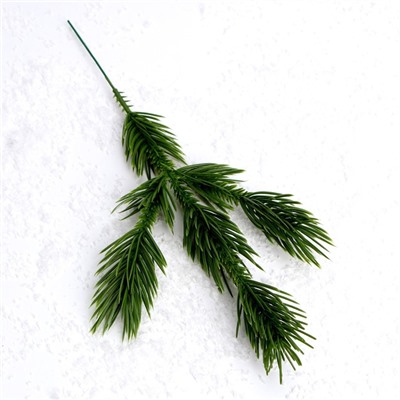 Ветка декоративная новогодняя, набор 5 шт., размер 1 шт. — 28×10×3 см