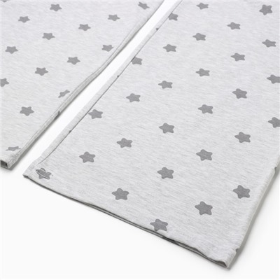 Брюки прямые домашние женские KAFTAN «Звезды», размер 52-54, серые