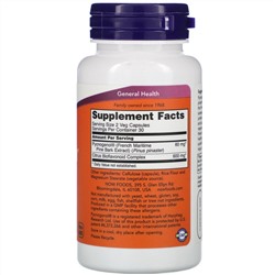 Now Foods, Pycnogenol, 30 мг, 60 растительных капсул