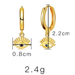 Акц -12% Серьги с замком кольцо арт. 11 8090 (id 254706)