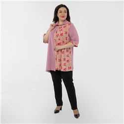 Туника, текстиль, пудровый