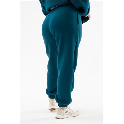 Брюки 89603 с начесом теплые костюмные (Изумрудный)