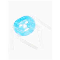 Маска для лица гидрогелевая, охлаждающая/согревающая, 22.5×19.5 см, синяя