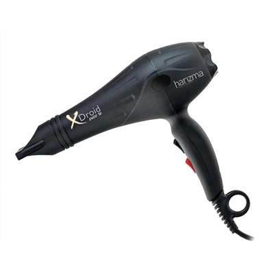 Harizma Профессиональный фен для волос / X-Droid h10209, 2400 Вт, черный 9296