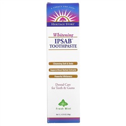 Heritage Store, IPSAB, Отбеливающая зубная паста, Свежая мята, 4,23 унции (120 г)