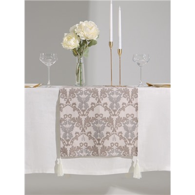 Дорожка на стол Этель Classic 40×149 см, 100% хлопок, рогожка 186 г/м², серая