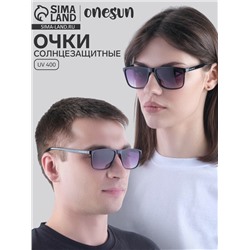 Очки солнцезащитные OneSun, uv 400, 14.7×4.9 см, линза 4.3×5.3 см, фиолетовые