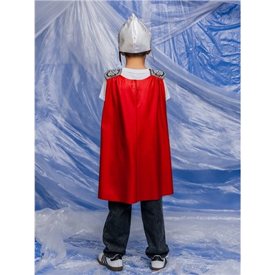 Карнавальный костюм детский «Богатырь Добрыня»: болеро, жилет, шлем, р. 128-140