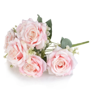 Цветок искусственный Букет роз 45 см / GT41-26 /уп 75/300/