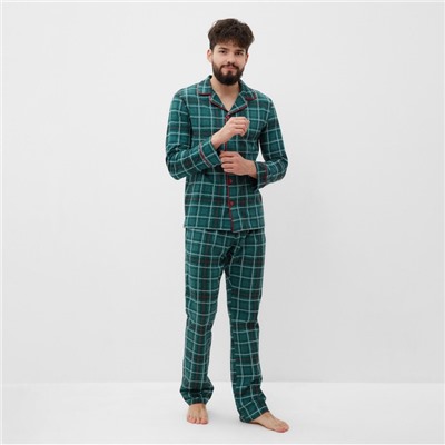 Пижама мужская KAFTAN Green mood, размер 48