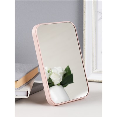 Зеркало настольное розовое 15*1,6*22 / U846 /уп 50/100 розовое