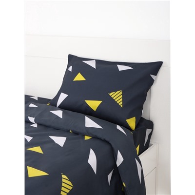 Постельное бельё 1.5-спальное «Экономь и Я», микрофибра 60 г/м², чёрное