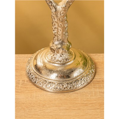 Подсвечник на 2 свечи «Дуэт», 12×15×29 см, алюминий