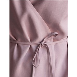 Жилет на запАх с поясом из плотного лиоцелла