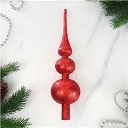 Верхушка на елку Пика 30 см красная / ZAF210137 /уп 100/220/