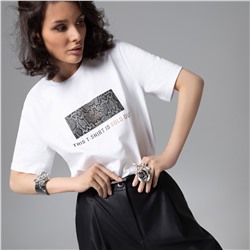 Футболка свободной посадки, Модная перезагрузка (белая)