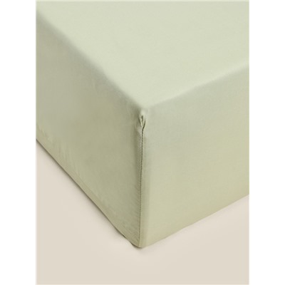Простыня на резинке 1.5-спальная SL Home, 140×200+30 см, оливковая, модал