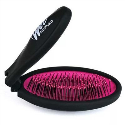 Wet Brush Расчёска массажная складная BWP824PINK Pop Fold Pink, черно-розовый 19067