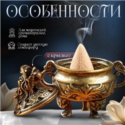 Курильница для благовоний, подставка для конусов TAKE IT EASY «Проснувшийся дракон», 5.5×3.7 см