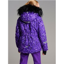 Куртка текстильная с полиуретановым покрытием для девочек