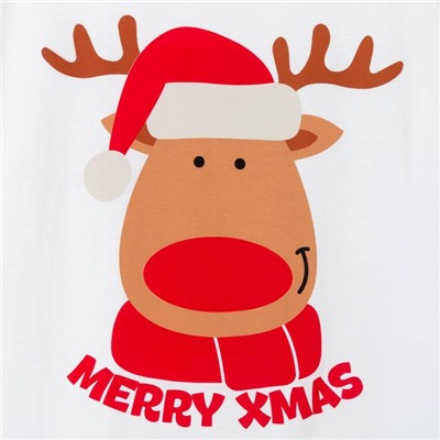 Футболка мужская KAFTAN «Merry Xmas» размер 52