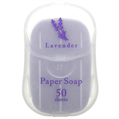 Charley, Paper Soap, Lavender, 50 Sheets